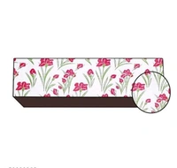 DREAM eHOME  PVC White / Pink Color Printedc 1.5TonAc Cover for Split Indoor -  1.5 Ton,  White /Pink,  PVC,  Pack of1